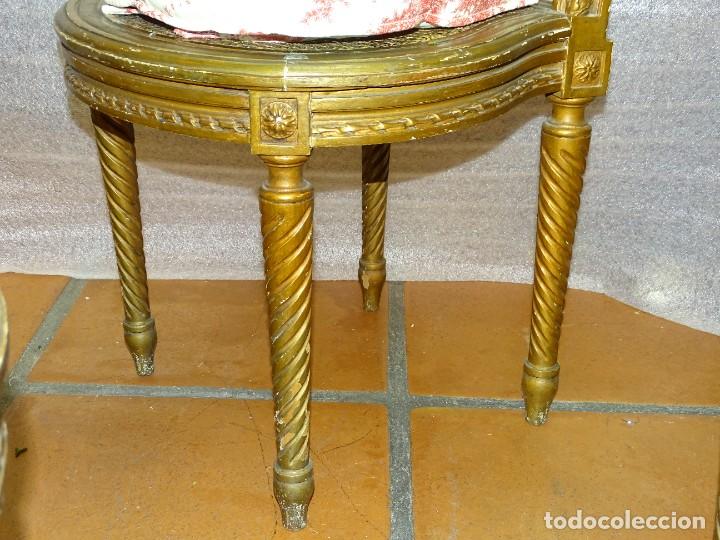 Antigüedades: Juego de tres sillas Napoleón III, S.XIX - Foto 14 - 303926073