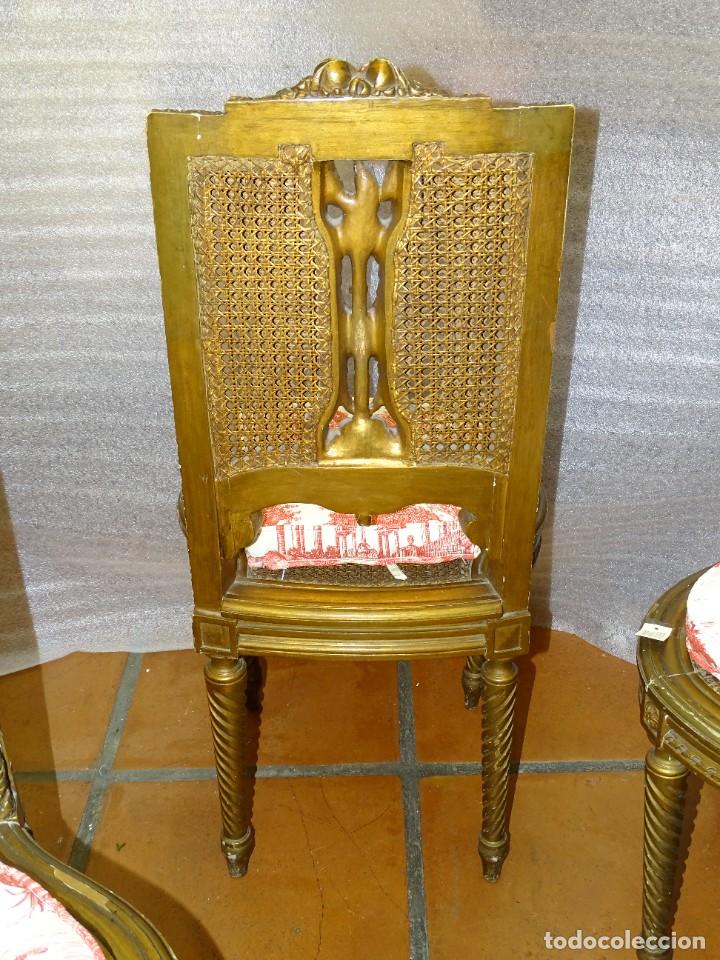 Antigüedades: Juego de tres sillas Napoleón III, S.XIX - Foto 15 - 303926073