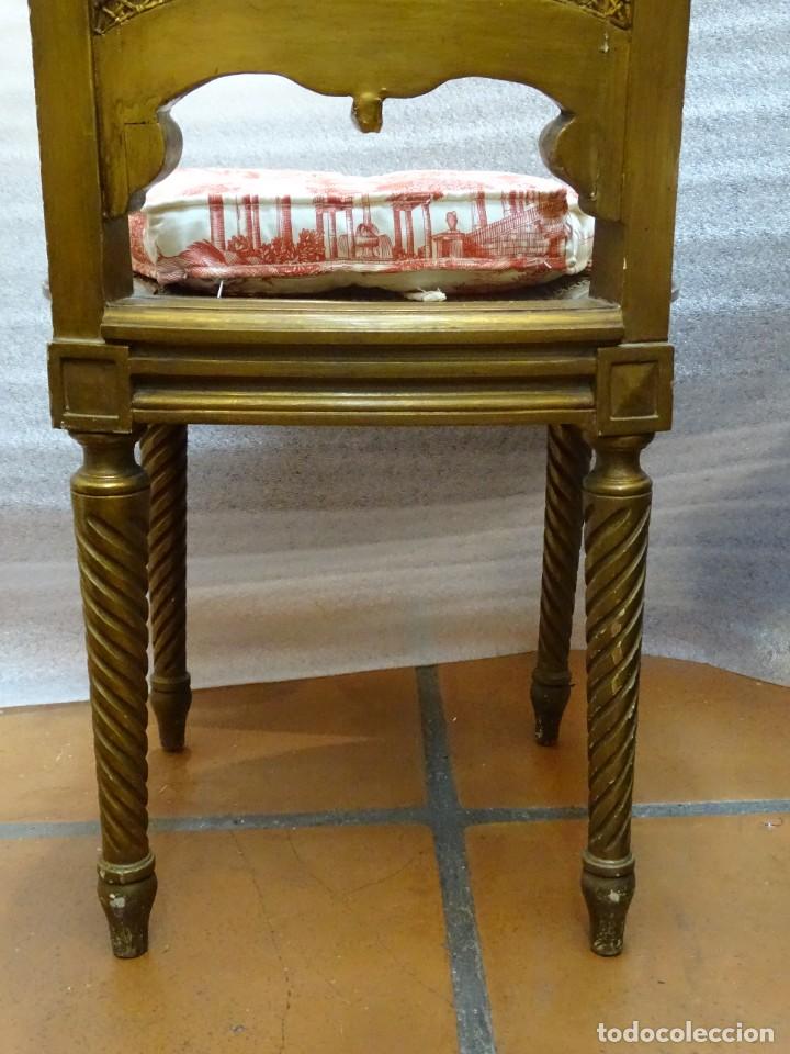 Antigüedades: Juego de tres sillas Napoleón III, S.XIX - Foto 17 - 303926073