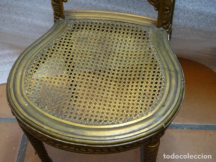 Antigüedades: Juego de tres sillas Napoleón III, S.XIX - Foto 20 - 303926073