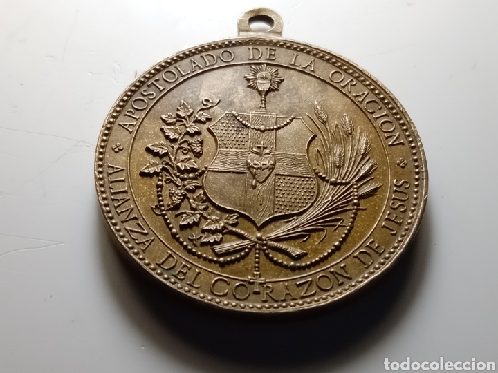Antig&uuml;edades: Medalla Apostolado de la Oracion. - Foto 2