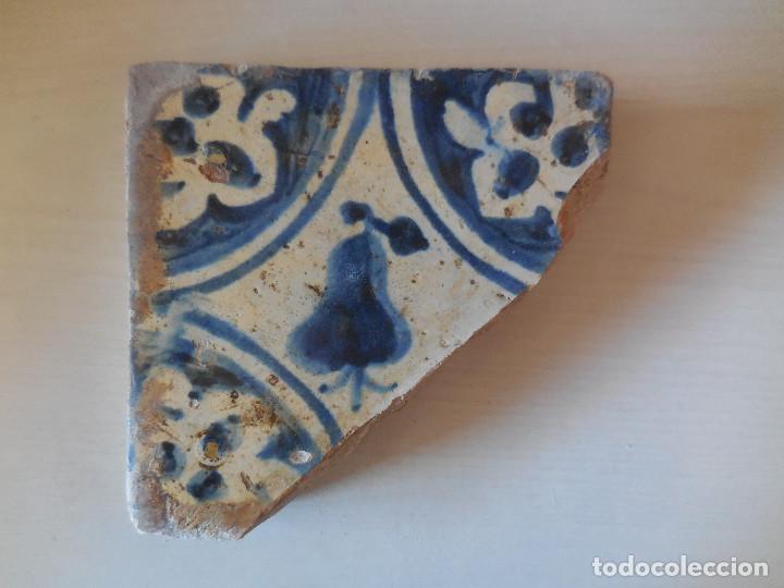 Antigüedades: AZULEJO. FÁBRICA DE MANISES. SIGLO XV. HERALDICO. ORIGINAL¡¡¡ - Foto 1 - 304033728