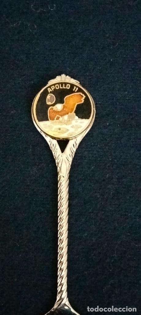 Antig&uuml;edades: CUCHARILLA DE COLECCION APOLO 11 EN PLATA - Foto 1