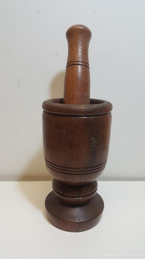 Antig&uuml;edades: ANTIGUO MORTERO DE MADERA - Foto 1