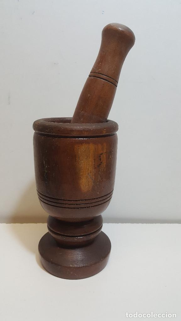 Antig&uuml;edades: ANTIGUO MORTERO DE MADERA - Foto 2