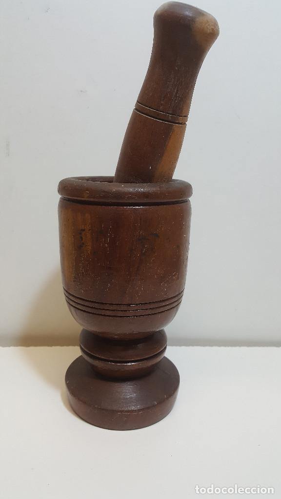 Antig&uuml;edades: ANTIGUO MORTERO DE MADERA - Foto 3