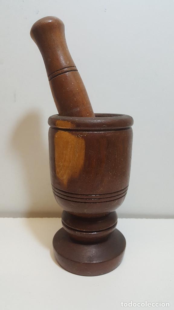 Antig&uuml;edades: ANTIGUO MORTERO DE MADERA - Foto 5