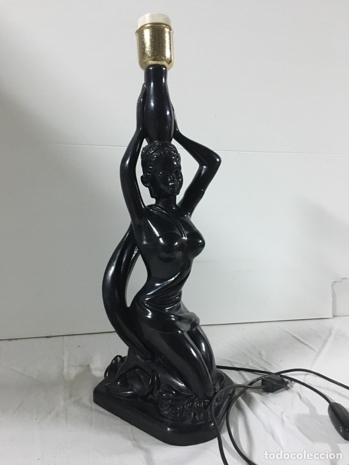 Antig&uuml;edades: Lampara forma de mujer con cantaro - Foto 3