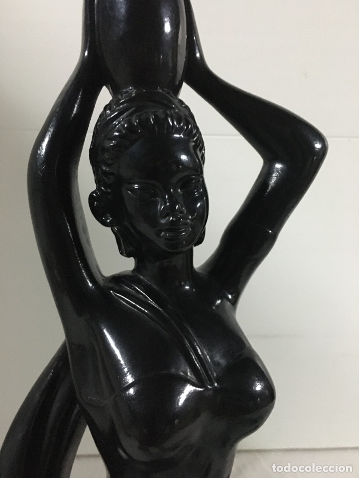 Antig&uuml;edades: Lampara forma de mujer con cantaro - Foto 4