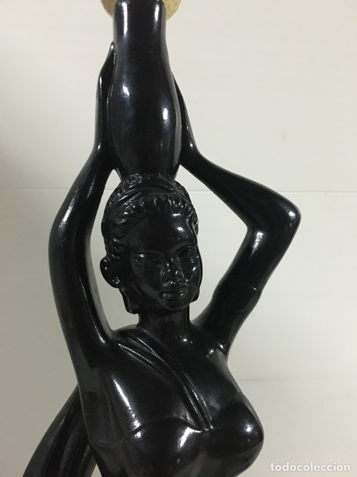 Antig&uuml;edades: Lampara forma de mujer con cantaro - Foto 5