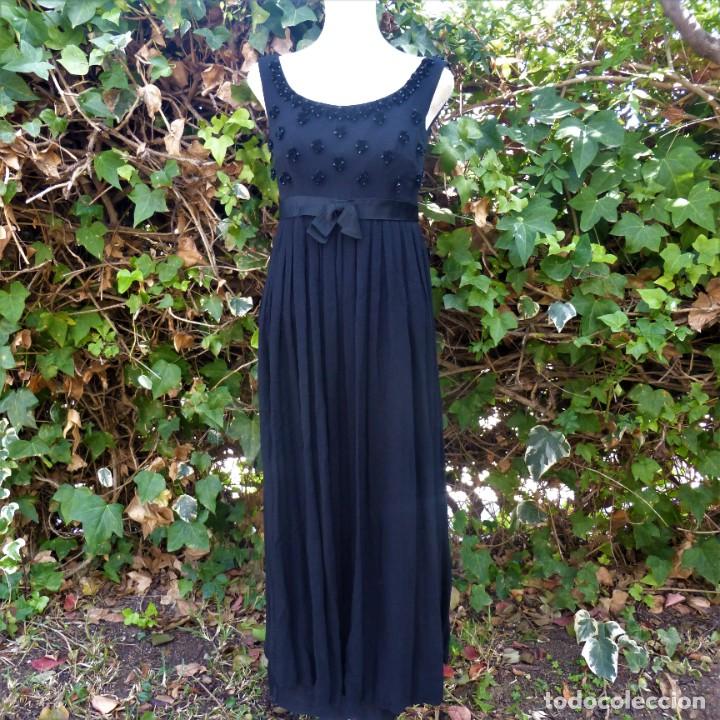 vestido negro harrods coctel noche original vin