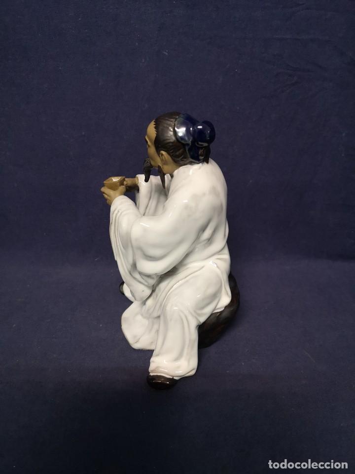 Antig&uuml;edades: ESCULTURA CHINA EN GRES VIDRIADO - Foto 4