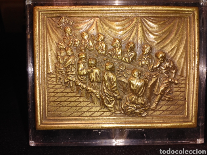 Antig&uuml;edades: Cuadro de bronce ULTIMA CENA - Foto 2