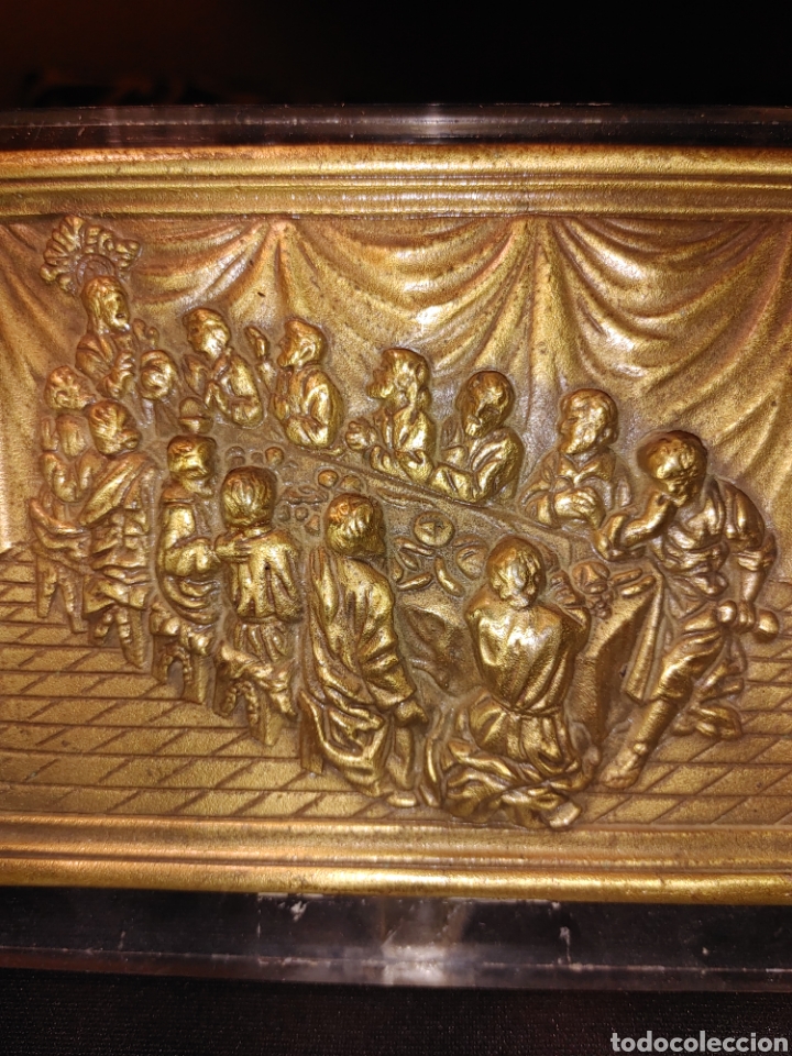 Antig&uuml;edades: Cuadro de bronce ULTIMA CENA - Foto 4