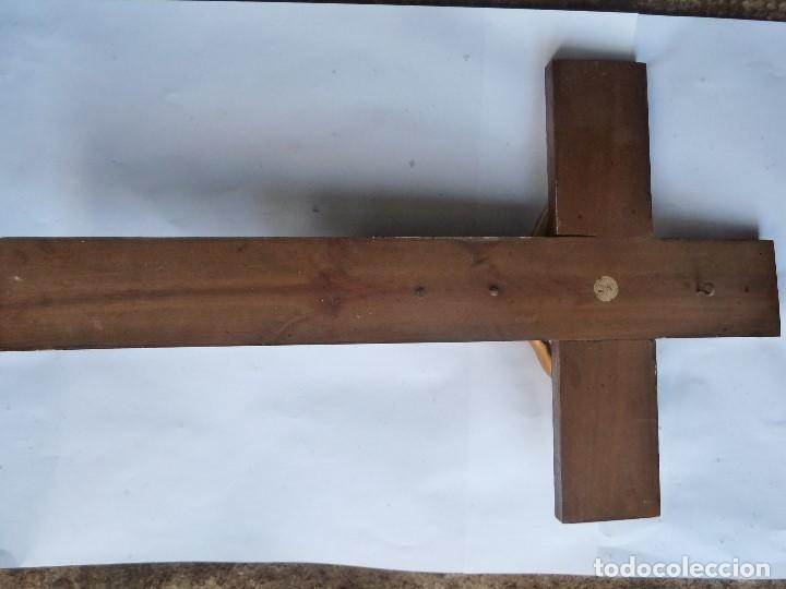 Antig&uuml;edades: ANTIGUO CRUCIFIJO DE MADERA - Foto 10