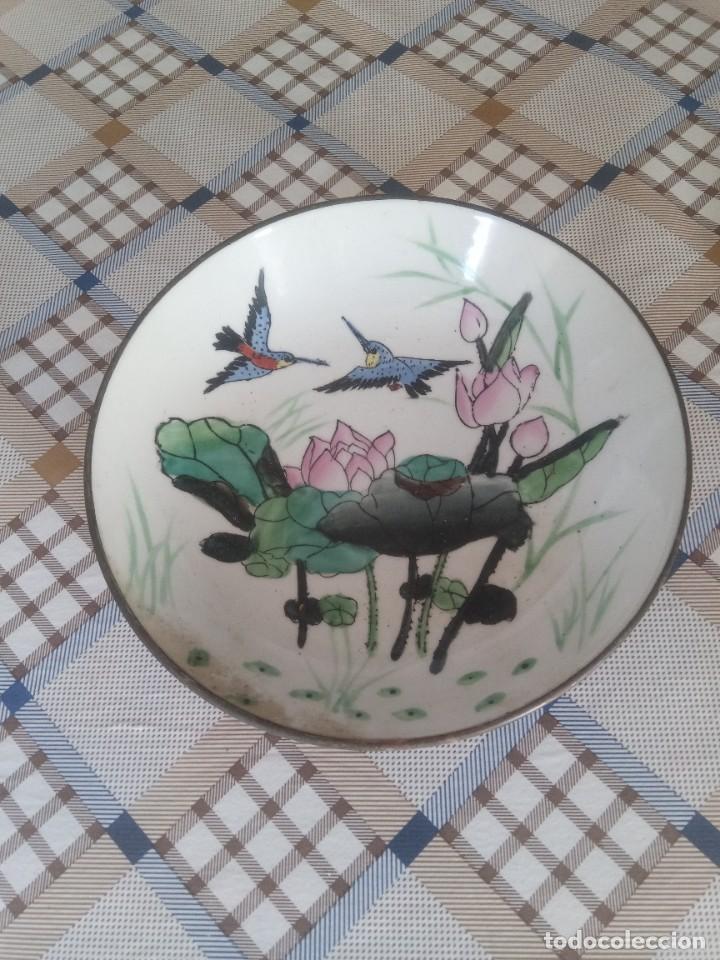 Antig&uuml;edades: Plato antiguo de forrado en bronce - Foto 1