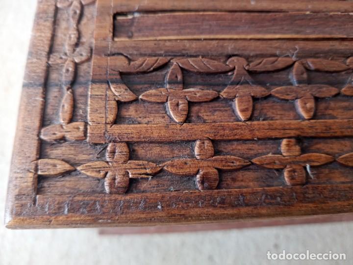 Antig&uuml;edades: CAJA DE MADERA ANTIGUA. ( NO SE ABRIR. ) - Foto 10