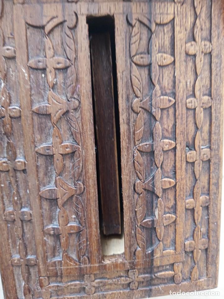Antig&uuml;edades: CAJA DE MADERA ANTIGUA. ( NO SE ABRIR. ) - Foto 16