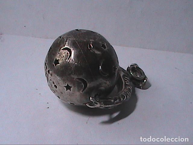 Antig&uuml;edades: ANTIGUO SONAJERO EN PLATA. FINALES S. XIX. - Foto 2