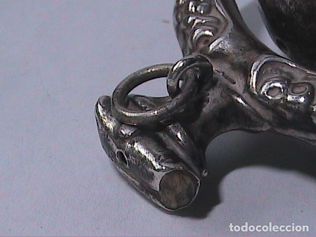 Antig&uuml;edades: ANTIGUO SONAJERO EN PLATA. FINALES S. XIX. - Foto 4