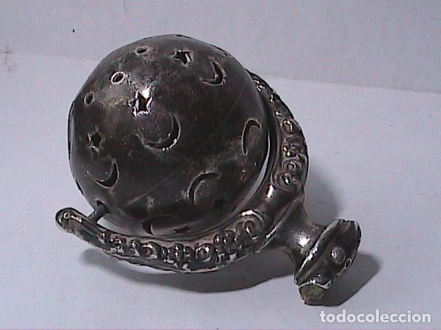 Antig&uuml;edades: ANTIGUO SONAJERO EN PLATA. FINALES S. XIX. - Foto 5