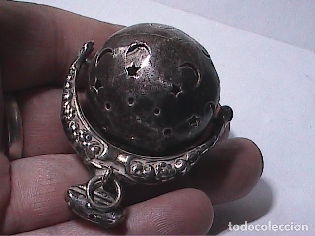 Antig&uuml;edades: ANTIGUO SONAJERO EN PLATA. FINALES S. XIX. - Foto 6