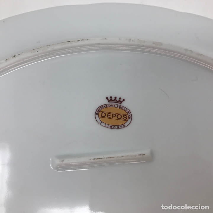 Antig&uuml;edades: Bandeja de centro Limoges - Foto 7