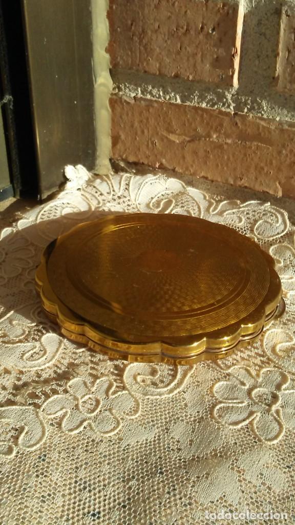 Antig&uuml;edades: ESPECTACULAR POLVERA ANTIGUA DE BRONCE - Foto 3
