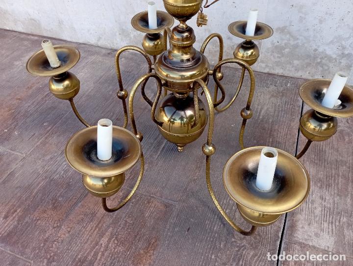 Antig&uuml;edades: GRAN LAMPARA SEIS LUCES - Foto 6