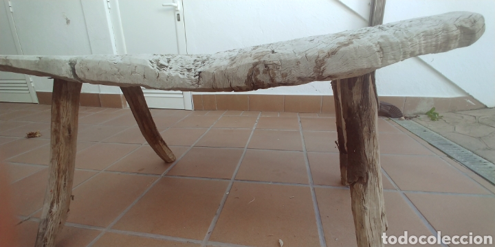 Antig&uuml;edades: Banqueta r&uacute;stica antigua - Foto 4