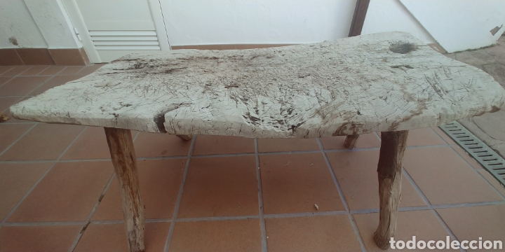 Antig&uuml;edades: Banqueta r&uacute;stica antigua - Foto 5