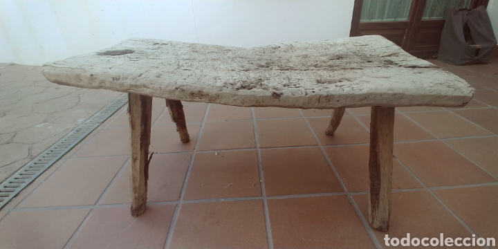 Antig&uuml;edades: Banqueta r&uacute;stica antigua - Foto 7