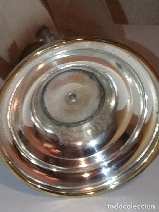 Antig&uuml;edades: florero plateado con greca hacia 1920 - Foto 5
