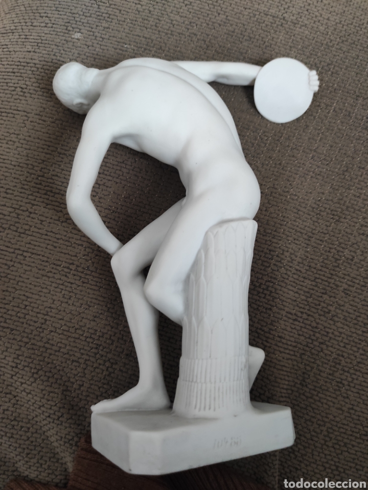 Antig&uuml;edades: Discovolo porcelana blanca biscuit - Foto 8