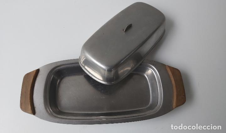 Antiques: mantequera ACERO INOX