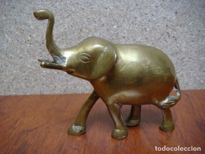 Antig&uuml;edades: FIGURA EN BRONCE DE UN ELEFANTE-(&) - Foto 1