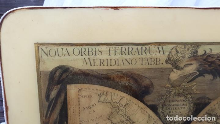 Antig&uuml;edades: mesa plegable mapa mundi baja - Foto 3