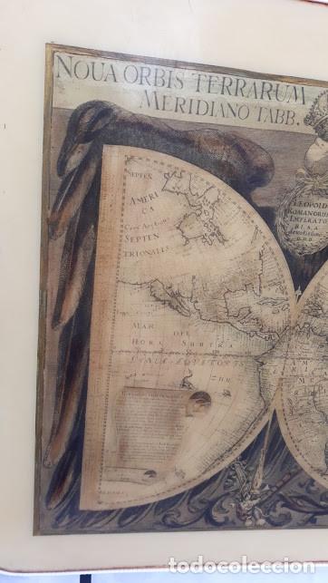Antig&uuml;edades: mesa plegable mapa mundi baja - Foto 4