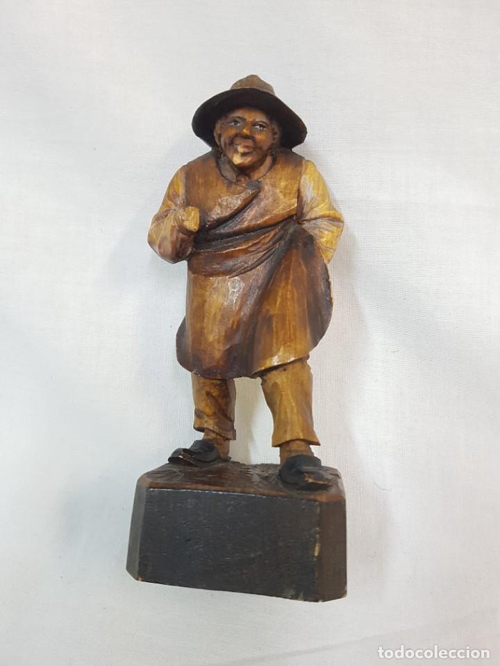 Antig&uuml;edades: Talla de madera, tabernero, a&ntilde;os 20. - Foto 1