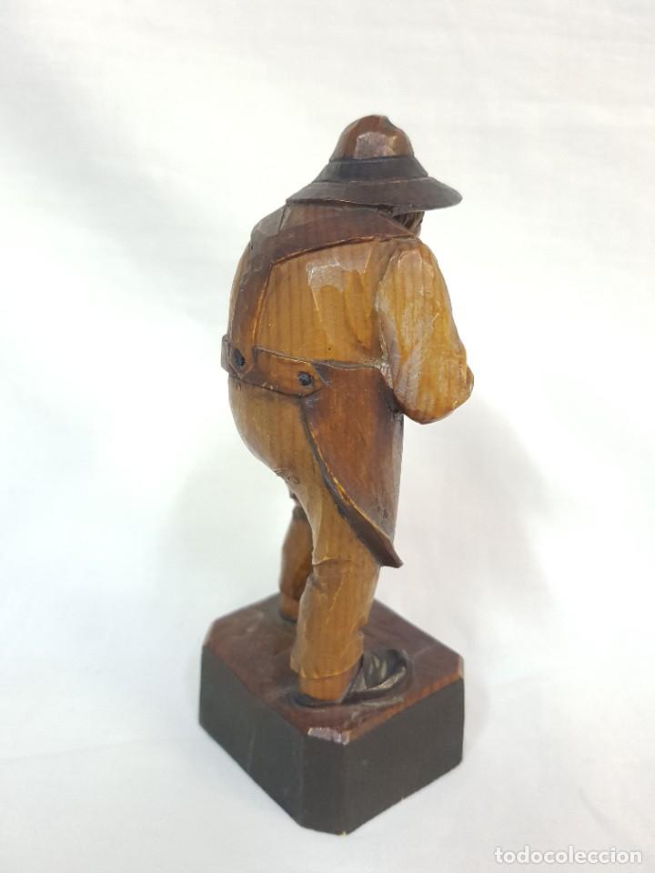 Antig&uuml;edades: Talla de madera, tabernero, a&ntilde;os 20. - Foto 4