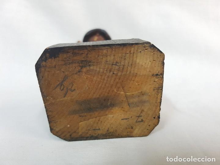 Antig&uuml;edades: Talla de madera, tabernero, a&ntilde;os 20. - Foto 5