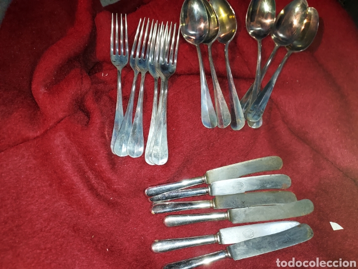 Antiquit&eacute;s: Juego cubiertos de joieria Freixes de la ciudad de Reus posible ba&ntilde;o de plata ?