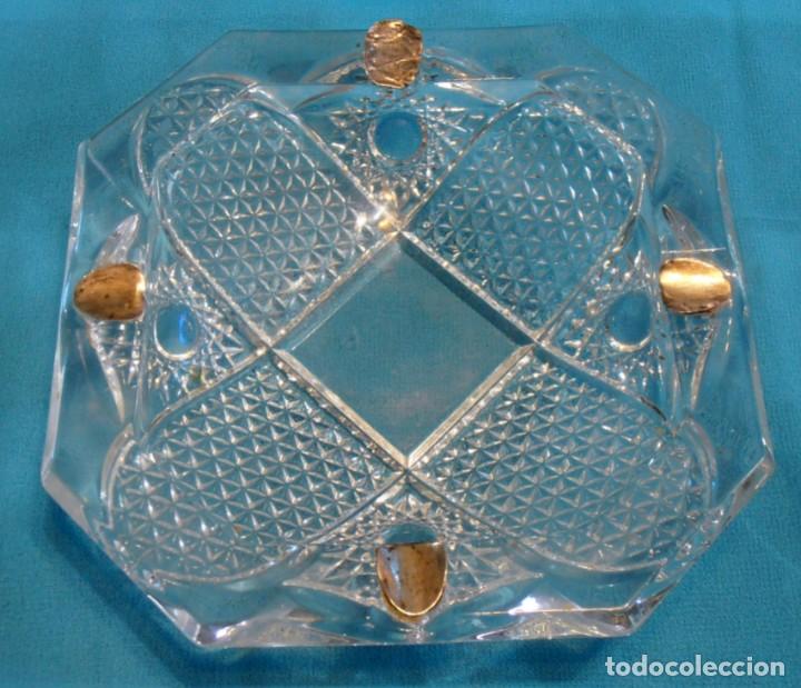 Antig&uuml;edades: CENICERO DE CRISTAL Y PLATA - Foto 1