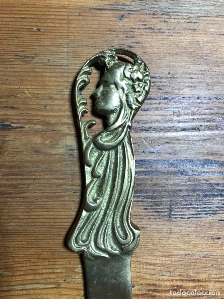 Antig&uuml;edades: Abrecartas bronce antiguo - Foto 6