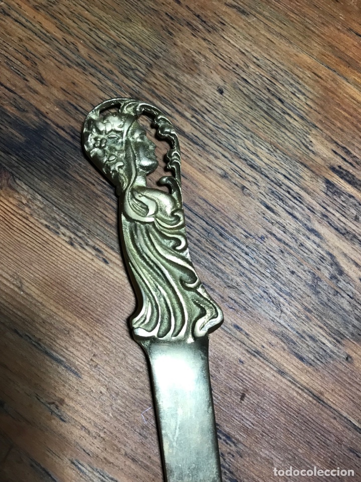 Antig&uuml;edades: Abrecartas bronce antiguo - Foto 10