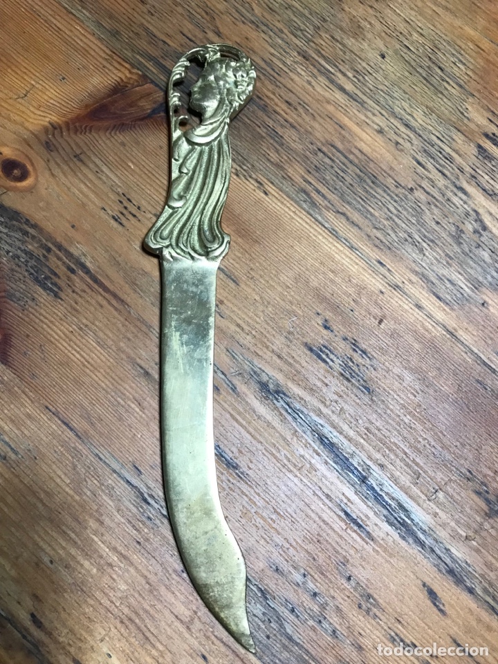 Antig&uuml;edades: Abrecartas bronce antiguo - Foto 11