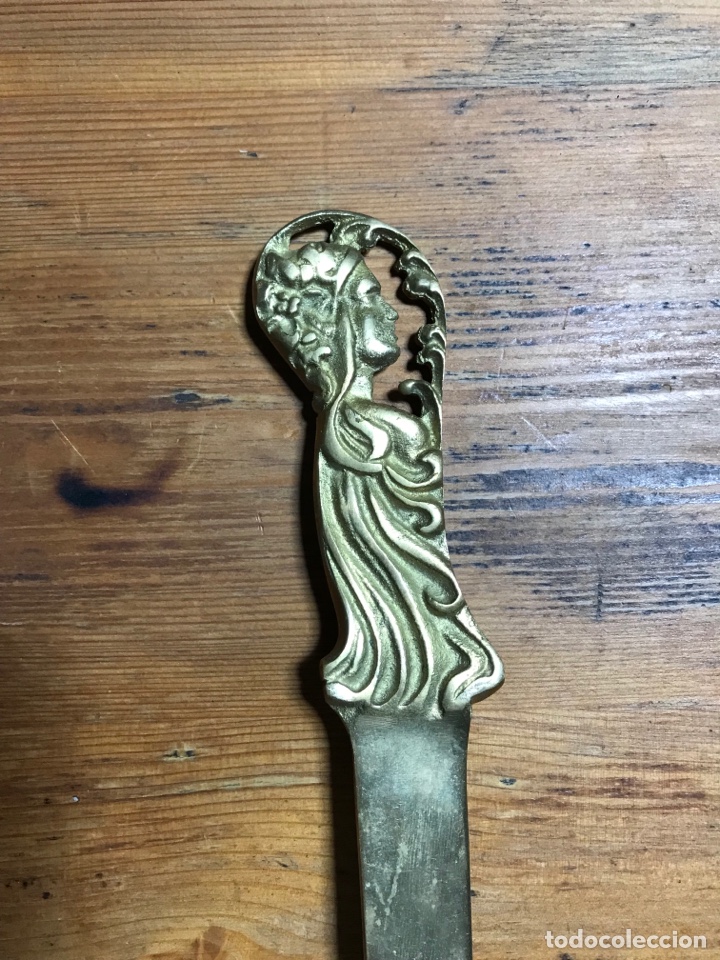Antig&uuml;edades: Abrecartas bronce antiguo - Foto 13