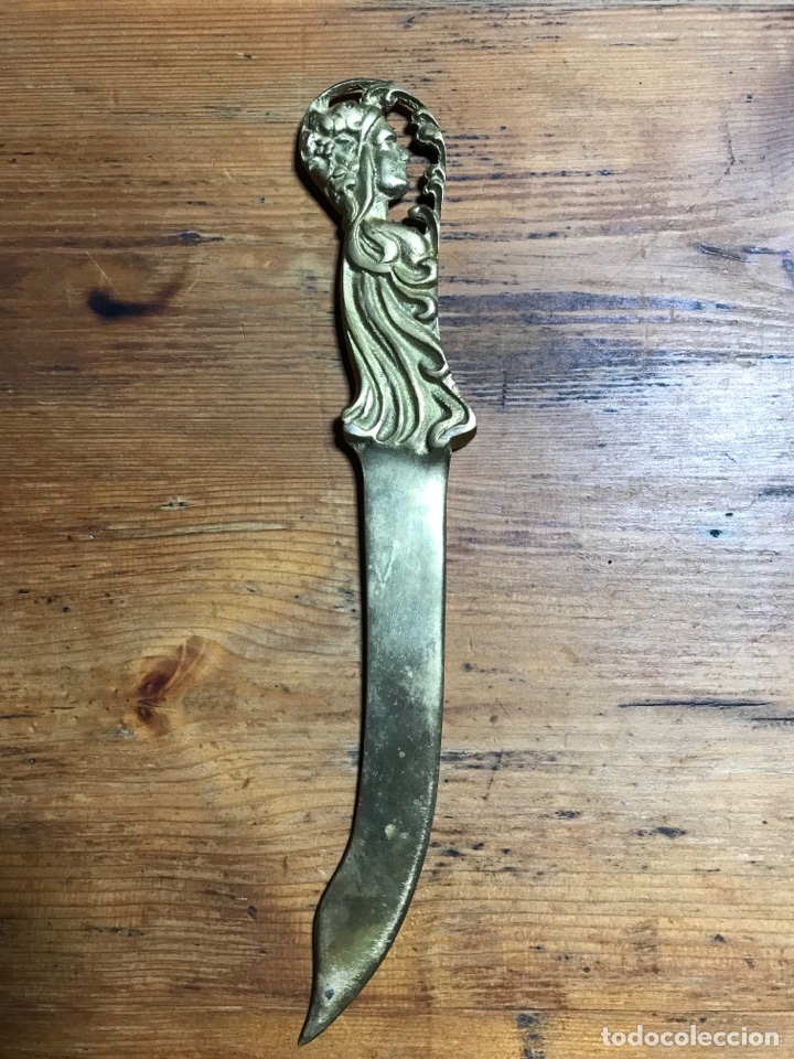 Antig&uuml;edades: Abrecartas bronce antiguo - Foto 2