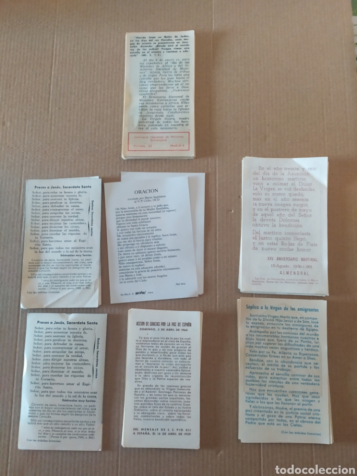 Antig&uuml;edades: LOTE DE ESTAMPAS RELIGIOSAS - Foto 5