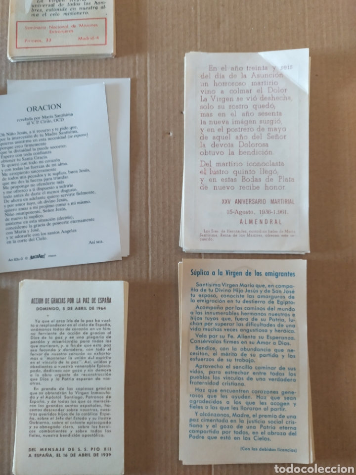 Antig&uuml;edades: LOTE DE ESTAMPAS RELIGIOSAS - Foto 8